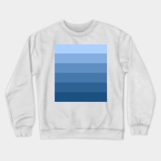 Stripes - Gradient - Dark to Light blue Crewneck Sweatshirt